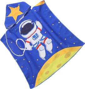 Dziecięce ponczo GALAXIO niebieskie Rozmiar: 60 x 120 cm