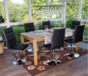 Krzesło do jadalni MCW-C41 (zestaw 6 sztuk),  czarne