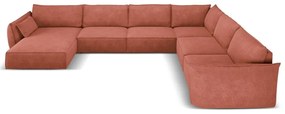 Czerwony narożnik (prawostronny) Vanda – Mazzini Sofas