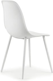 Krzesło do jadalni OSAKA plastikowe, białe