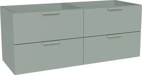 Wisząca szafka pod umywalkę - Migdałowa zieleń - szer. 120 cm AVORELI