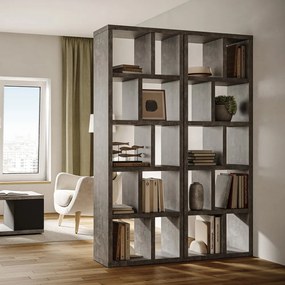 Szary regał w dekorze betonu 70x198 cm Berlin – TemaHome
