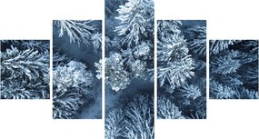 Obraz - Śnieżny las (125x70 cm)