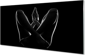 Panel szklany do Kuchni Akt: Nogi i Ręce Kobiety