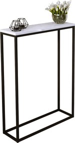 Minimalistyczna konsola czarny + biały połysk E9-N60