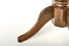 WILLIAM stół ciemny orzech rozkładany 4/6 osobowy klasyczny owalny okrągły