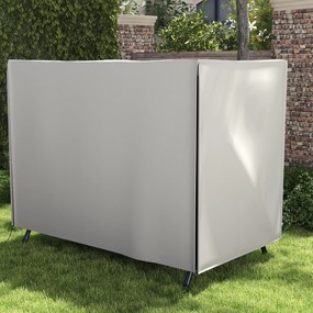 Outsunny Pokrowiec na huśtawkę ogrodową, odporny na rozdarcia, odporny na warunki atmosferyczne, System Tex-Lock, 205x124x164 cm, Szary