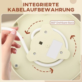 HOMCOM Czajnik, 2200W, okno widokowe, filtr, szybki czajnik, beżowy