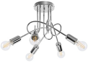 Żyrandol SUPEŁ 5 chrom SOLLUX  LIGHTING