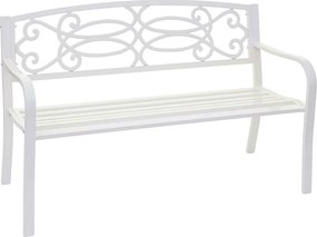 Ławka ogrodowa MCW-F44,  biały