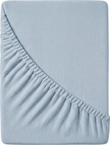 PrzytulneMieszkanie.pl Prześcieradło frotte EXCLUSIVE jasnoniebieskie 180 x 200 cm