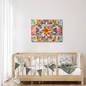 Obraz na szkle - Kwiat kalejdoskopowy (70x50 cm)