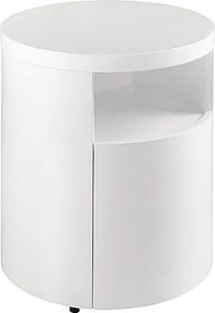 Stolik nocny białe drewno 7006 ANGEL CERDA