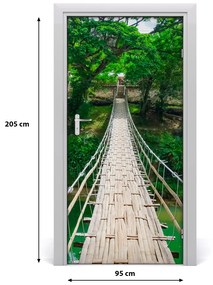 Naklejka na drzwi samoprzylepna Most wiszący