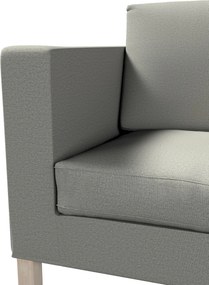 Pokrowiec na sofę Karlanda 2-osobową nierozkładaną, krótki kolor szary tkanina strukturalna