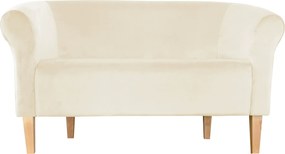 Sofa Milo tkanina Welur : Kolor nogi - Drewno, Kolor tkaniny - VELVET - MG50, Typ tkaniny - Velvet, Wysokość nogi - 20 cm
