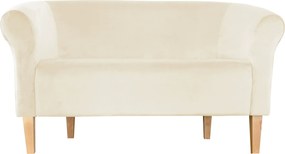 Sofa Milo tkanina Welur wygodna sofa tapicerowana do salonu i poczekalni : Kolor nogi - Drewno, Kolor tkaniny - VELVET - MG50, Typ tkaniny - Velvet, Wysokość nogi - 20 cm