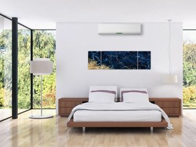 Obraz - Ciemnoniebieski marmur (170x50 cm)
