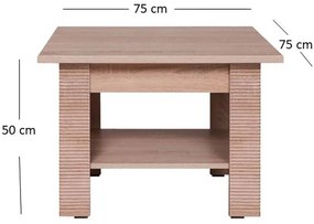 Ława Drewniana COREA 75 cm Dąb Sonoma Nowoczesna