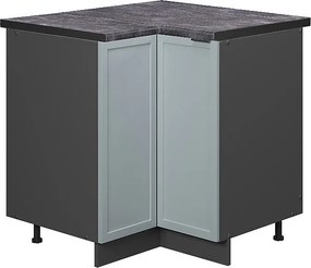 Szafka narożna jasnoniebiesko-szary 80.5x60x82 fame-line