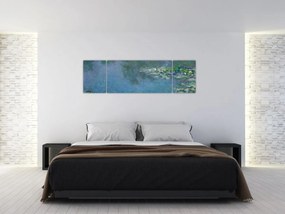 Obraz - Claude Monet, Water Lilies, reprodukcje (170x50 cm)