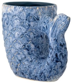 Niebieski kamionkowy wazon (wysokość 12 cm) Ariella – Bloomingville