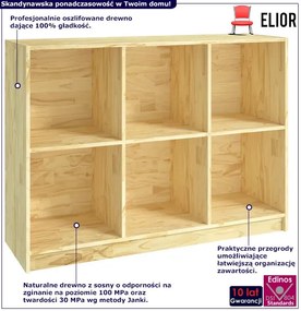 Drewniany regał na zabawki D8-T86