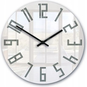 Zegar ścienny naklejany duży nowoczesny akrylowy na ścianę do kuchni salonu