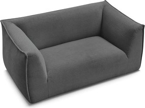 Ciemnoszara sztruksowa sofa 170 cm Giorgia – Bobochic Paris