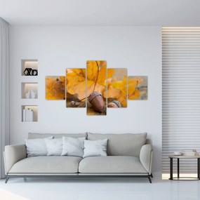 Obraz - Jesienne żołędzie (125x70 cm)