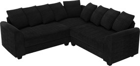 Narożna sofa modułowa z poduszkami oparcia