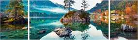 Obraz - Jezioro Hintersee, Alpy Bawarskie, Austria (170x50 cm)