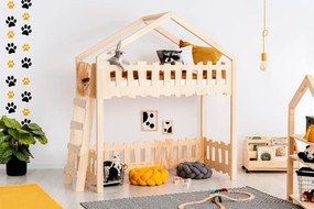 Łóżko piętrowe domek do pokoju dziecięcego - Barry 3X