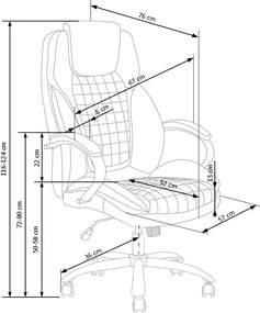 Fotel gabinetowy z ekoskóry King