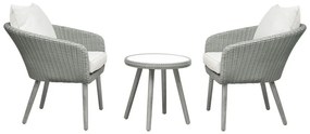 Jasnoszary zestaw mebli ogrodowych Bistro – Unique Furniture