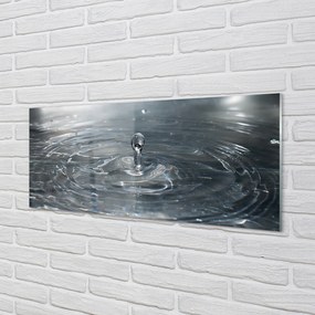 Szklany Panel Dynamika Kropli Wody