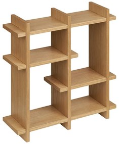 Wielopoziomowa półka w dekorze dębu w naturalnym kolorze 40 cm Olsberg – House Nordic