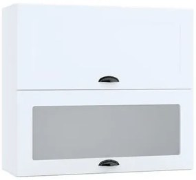 Biała szafka kuchenna z podwójnym frontem - Algare 48X 80 cm