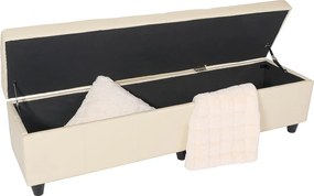 Ławka ze schowkiem Arezzo XXL, kremowy