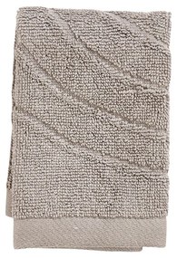 Szarobeżowy bawełniany ręcznik frotte 30x30 cm Time – Zone