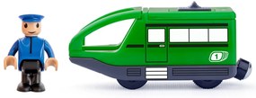 Woody Nowoczesna elektryczna lokomotywa do kolejki, zielony