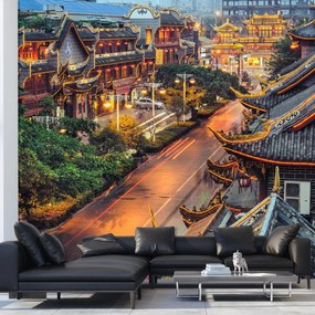 Fototapeta - Qintai Road, Chengdu, Chiny (196x136 cm)