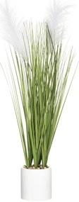 Sztuczna trawa ozdobna w cementowej doniczce, wys. 70 cm