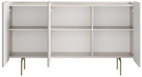 Komoda Malmi 150 cm - kaszmir / złote nóżki