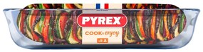 Pyrex Szklane naczynie żaroodporne 4,9 l, 40 x 27x 7 cm, L