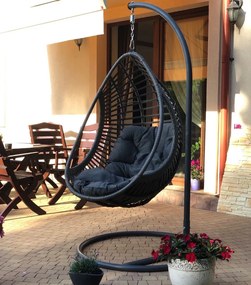 Kokon Bellissimo z szarego technorattanu