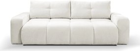 Masseno Sofa DUCA z funkcją spania i pojemnikiem na pościel, Rozkładana sofa - Kremowy, PERFECT HARMONY 01