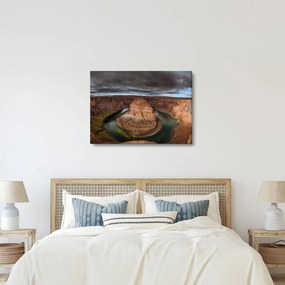 Obraz jeziora na klifie (70x50 cm)