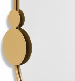 Lustro ścienne SAANA z geometrycznymi zdobieniami, 50 x 76 cm