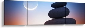 Obraz ułożonych kamieni jeden na drugim (170x50 cm)